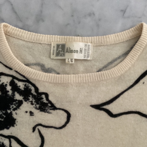 Vintage 80s Wool Angora Sweater - Picture 3 of 9